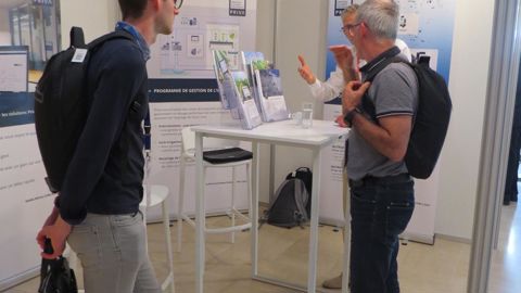 Le village des exposant renforçait le réseautage à GreenSys 2019. © LKP 